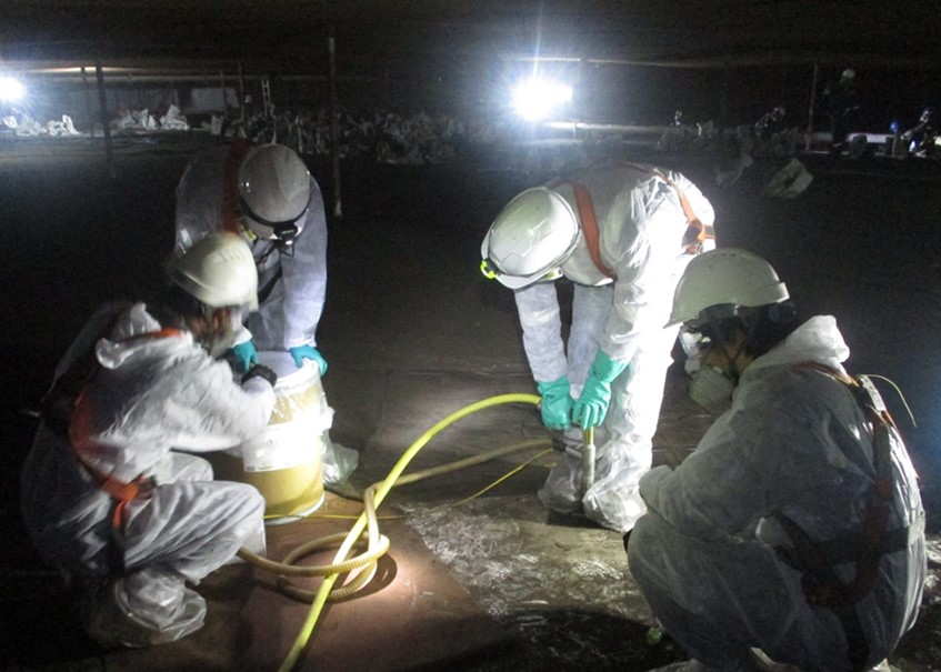 JST engineers performing inspection and cathodic protection survey in the field